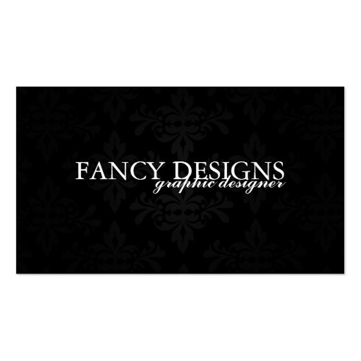 Chic Damask Business Card Template