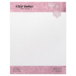 Chic Decay Pink Chandelier Letterhead Stationery