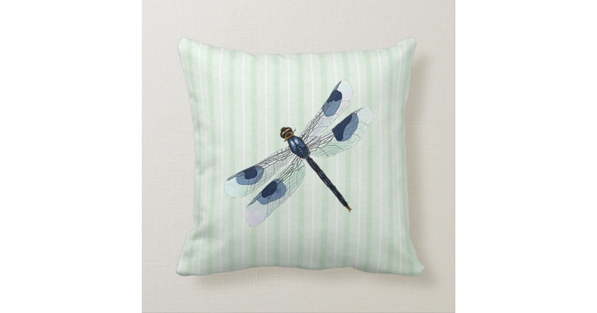 Chic Dragonfly Throw Pillow Zazzle