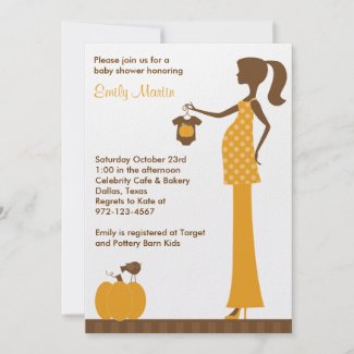 Chic Fall Mom-to-Be Invitations