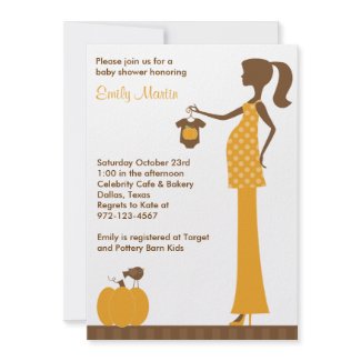 Chic Fall Mom-to-Be Invitations