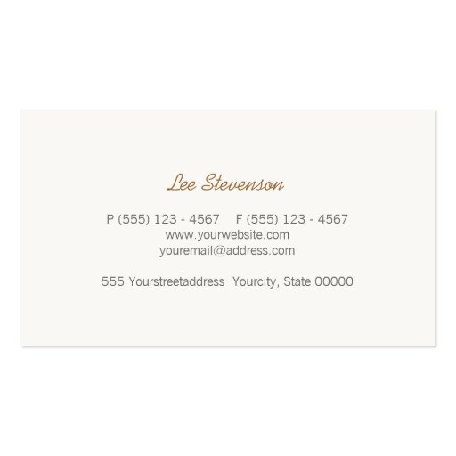 Chic Faux Gold Leaf Circles Gray Business Card (back side)