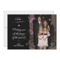 Chic Fleur de Lis Holiday Photo Card invitations by NicChic Chic Fleur de Lis Holiday Photo Card invitations