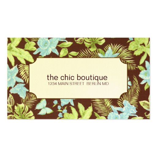 Chic Floral Business Cards