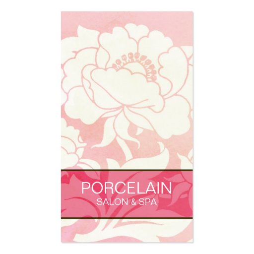 Chic Floral Pink Business Card