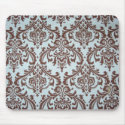 Chic French Blue Fabric Mouse Pad mousepads by kimfranzese Chic French Blue Fabric Mouse Pad mousepads