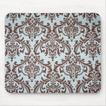Chic French Blue Fabric Mouse Pad mousepads by kimfranzese Chic French Blue Fabric Mouse Pad mousepads