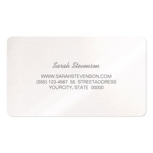 Chic Gold Foil Look Striped Modern Minimalist Business Card Template (back side)