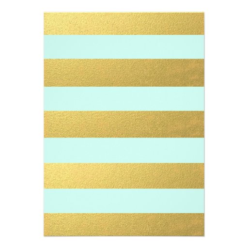 CHIC GOLD FOIL | MINT WEDDING INVITATION