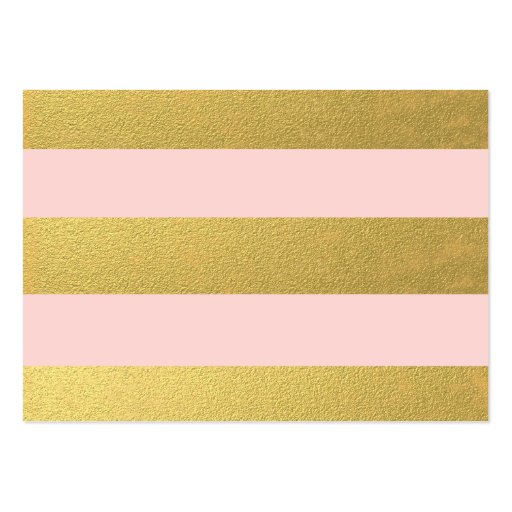 CHIC GOLD FOIL | PINK WEDDING PLACE CARDS BUSINESS CARD (back side)