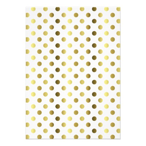 Chic Gold Tone Custom Birthday Invitation