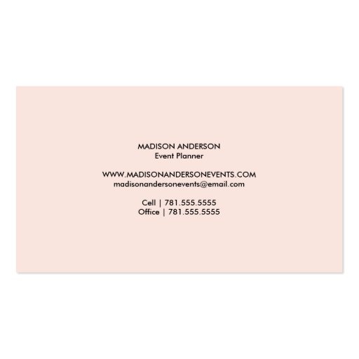 Chic Hello | Business Cards (back side)