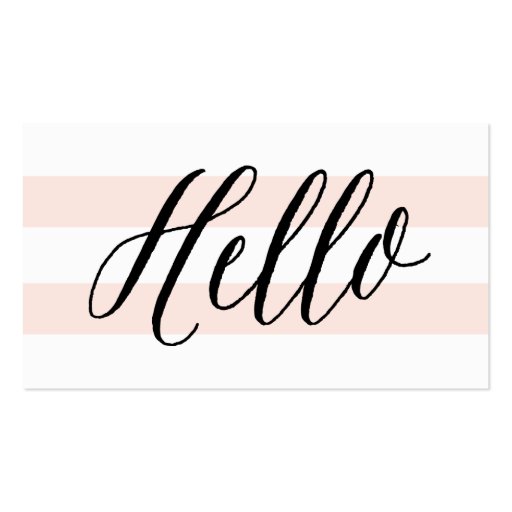 Chic Hello | Business Cards (front side)