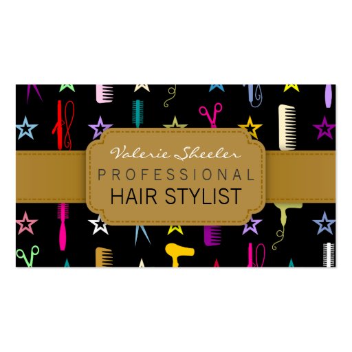 Chic Hues Hair Salon or Stylist (Custom) Business Card Template