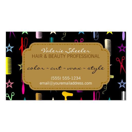 Chic Hues Multicolor Hair & Beauty Coupon Discount Business Cards
