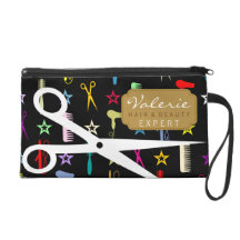 Chic Hues with White Hair Shears Custom Wristlet
