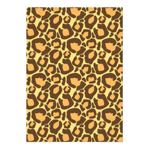 Chic Leopard Print Baby Shower Invitation
