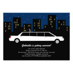 Chic Limousine Bachelorette Party Invitations