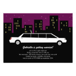 Chic Limousine Bachelorette Party Invitations