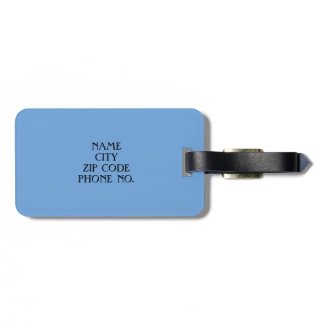 CHIC LUGGAGE/BAG TAG_153 BLUE/BLACK/MONOGRAM BAG TAG