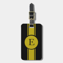 CHIC LUGGAGE/BAG TAG_191 YELLOW/BLACK/MONOGRAM