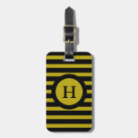 CHIC LUGGAGE/BAG TAG_191 YELLOW/BLACK STRIPES