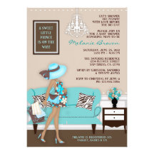 Chic Modern Mom Baby Shower Invite
