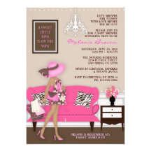 Chic Modern Mom Baby Shower Invite