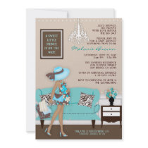 Chic Modern Mom Baby Shower Invite