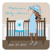 Chic Modern Mom Baby Shower Stickers