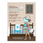 Chic Modern Mom Contemporary Baby Shower Invite