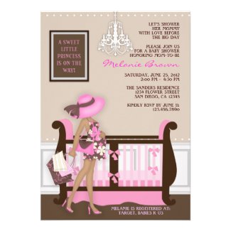 Chic Modern Mom Contemporary Baby Shower Invite