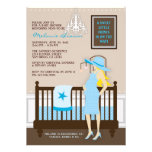 Chic Modern Mom Contemporary Baby Shower Invite