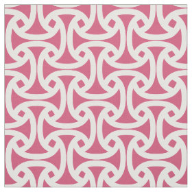 Chic, Modern Pattern - Wellfleet - Bright Pink Fabric