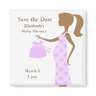 Chic Mom To Be Baby Shower Save the Date Magnets magnet