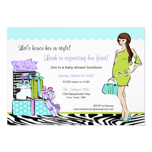 Chic Mom-to-be Shower Invitation 1