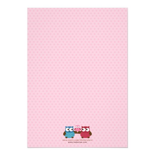 Chic Owls Baby Shower Invitation