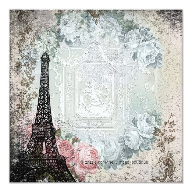 Chic Paris Sweet 16 Party Card