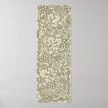 Chic Pattern Grapevine Art Nouveau Design Print