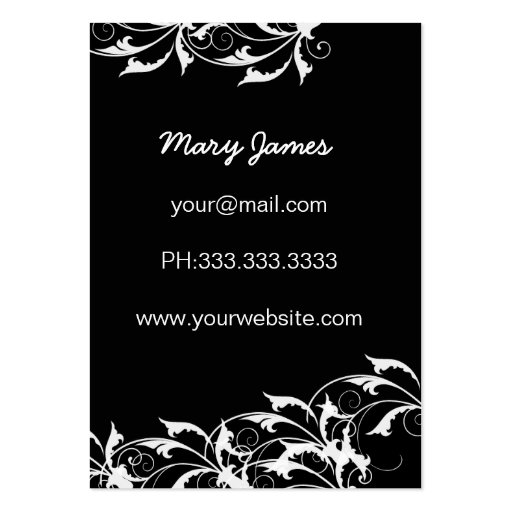 chic Pink fashion boutique Business Card (back side)