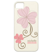 Chic Pink Florals iPhone 5 Case