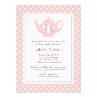 Chic Pink | White Teapot Baby Shower Tea Party