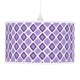 Chic Purple Diamond Ikat Pattern