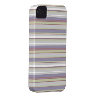 chic purple grey white stripes iphone 4/4S cover casematecase