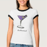 chic purple martini shirt