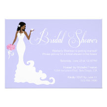 Chic Purple Modern Bride Posh Bridal Shower Invite