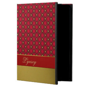 Chic Red and Gold Tufted Pattern iPad Air 2 Case Powis iPad Air 2 Case