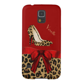 Chic Red & Jaguar Print Samsung Galaxy Nexus Case