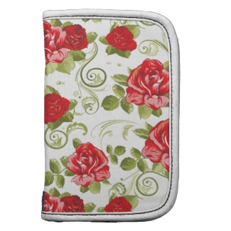 Chic Red Roses Floral Pattern