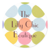 CHIC RETRO BUSINESS / OCCASION GIFT WRAP STICKER